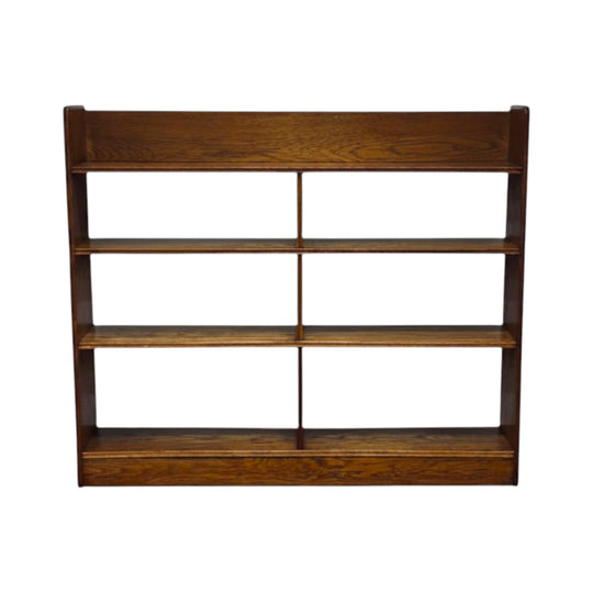 European Oak Open Bookcase / Display Shelf