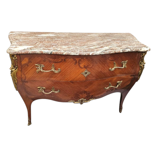 Louis XVth Style Marble Top Commode