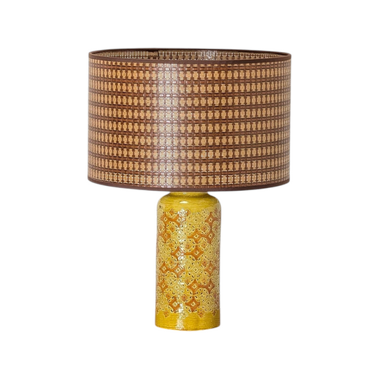 Bitossi 'Spagnoli' Pattern Ceramic Table Lamp, c1970