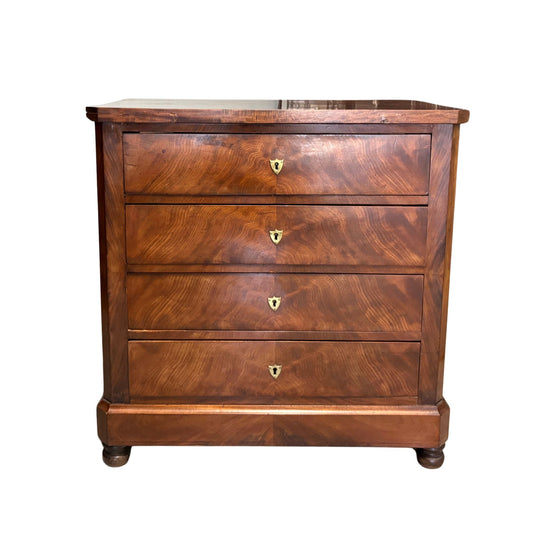 A Louis-Philippe Figured Mahogany Commode c.1840