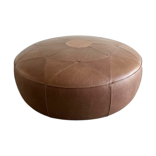 Vintage Leather Ottoman
