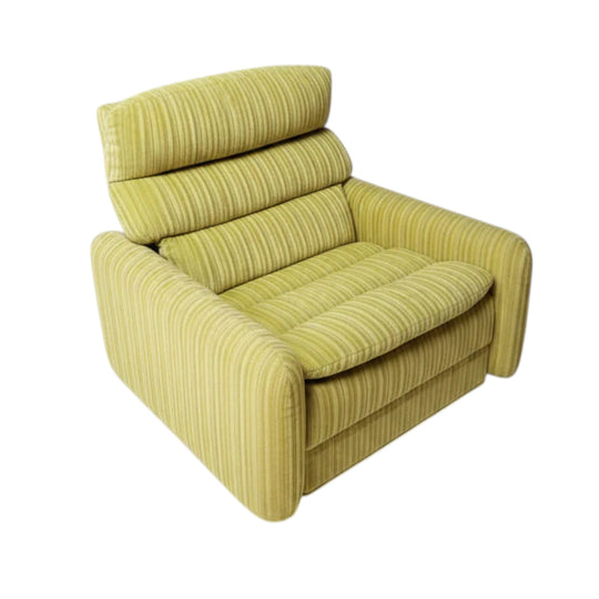 Tessa T7 Armchair Electric Chartreuse Ribbed Velvet