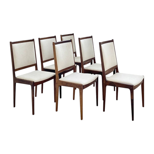 6x Kofod Larsen Rosewood Dining Chairs