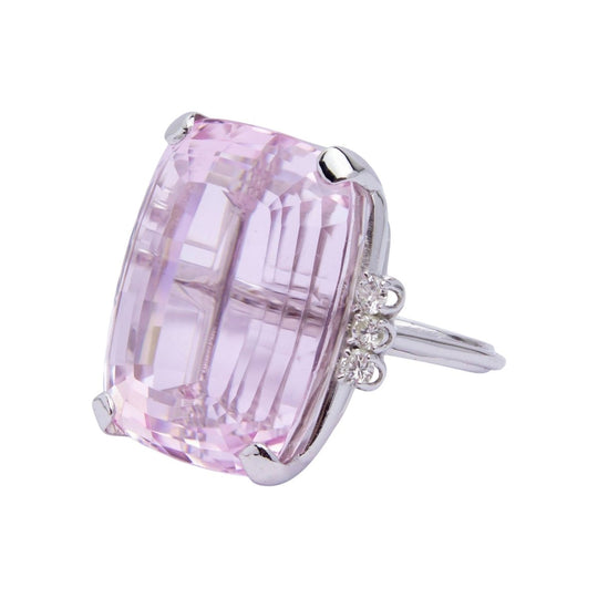 70ct Kunzite & Diamond Cocktail Ring