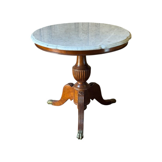 Vintage Marble Topped Foyer Table