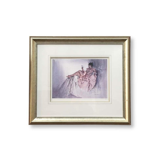 William Russell Flint (1880-1969) Reclining Lady in Pink Ltd. Ed. 512/750