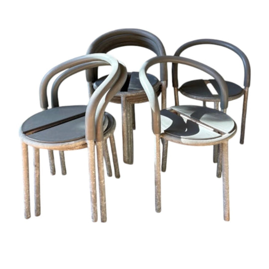 8 Fritz Hansen Pelikan outdoor chairs