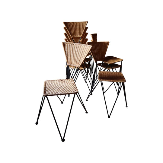 8 x Sonett Series Chairs by Karl Fostel