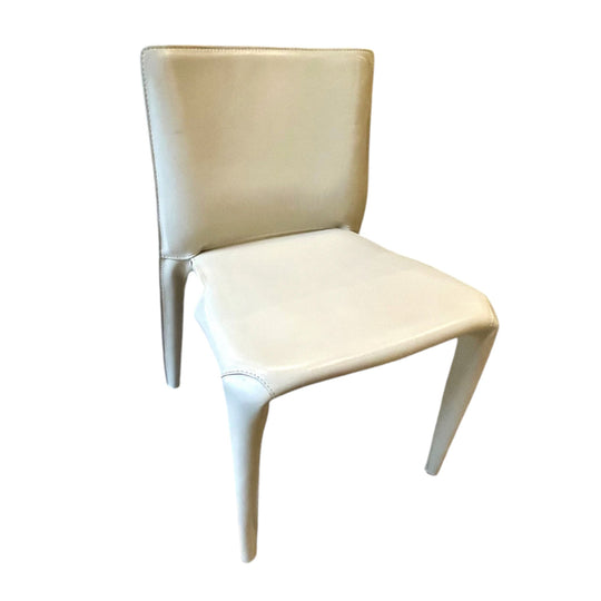 Set of 10 Mario Bellini for Cassina "Bull" 422 Dining Chairs – Matt Ivory Leather