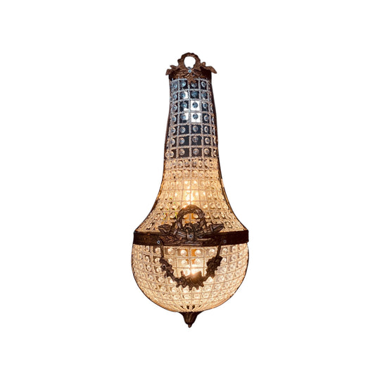 Empire Style Basket Wall Sconce