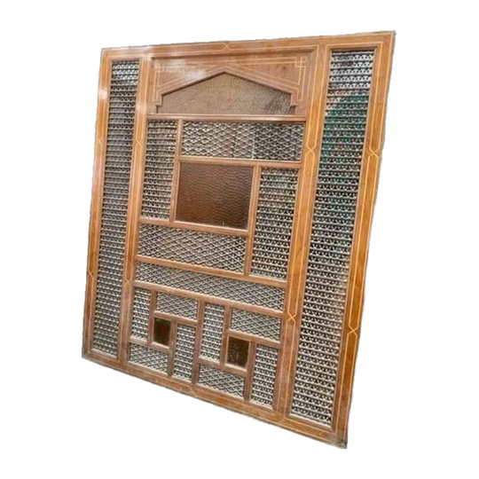 Antique Hand-Carved Moroccan Screen Door / Room Divider