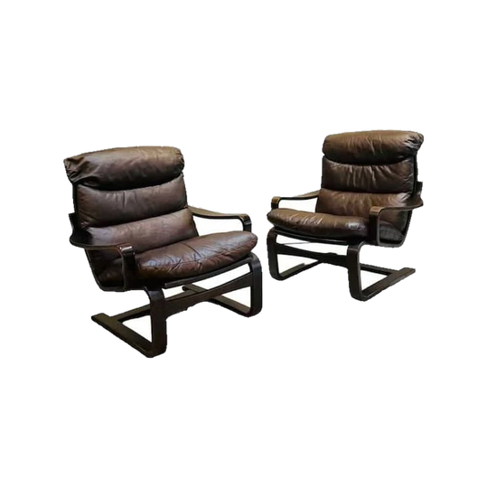 Danish cantilever lounge chair