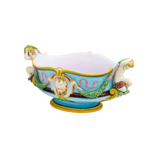 Antique Majolica Jardiniere / Centrepiece by Minton