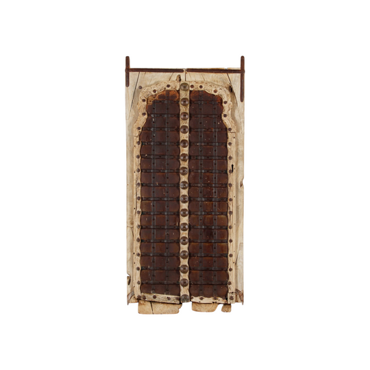 Vintage Indian Brown Door Panel - Eco Village Collection