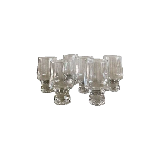 Set of Six Vintage Highball Glasses, 12.5 cm