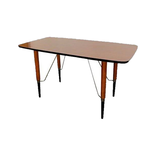 Swedish 1950s Mahogany Coffee Table with Brass Fittings