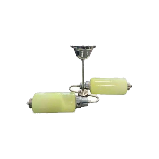 1960s German Ceiling Light with Chrome Fittings
