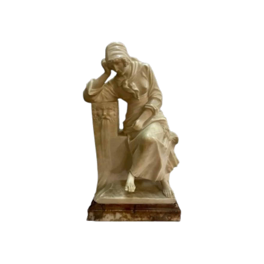 French Carrara marble figure