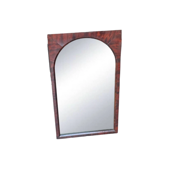 Antique Mahogany-Framed Wall Mirror, Early 19th Century