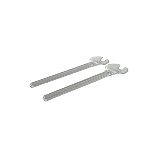 Acrylic Serving Utensils – Pair, 28 cm