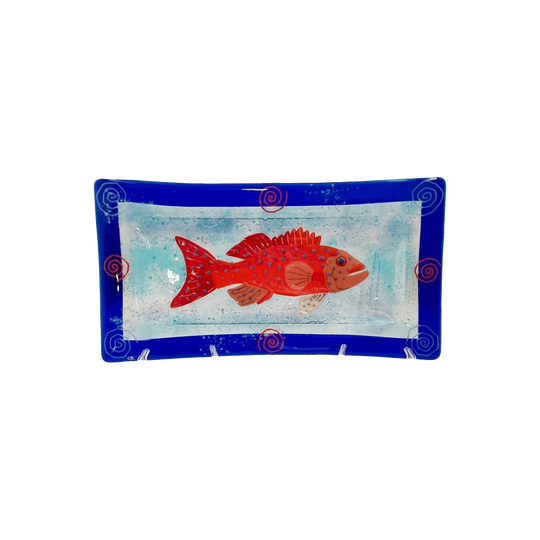 Cindy Durant Large Glass Fish Platter, South Australia, 1990–2008