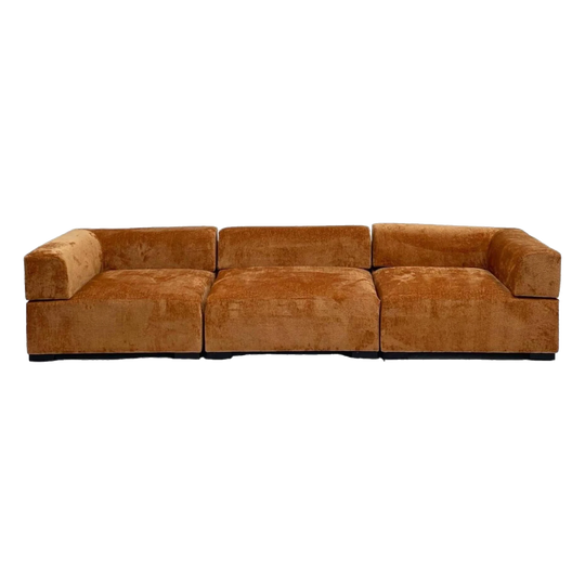 Bespoke Three-Piece Modular Sofa – Custom Fabric or Chenille Velvet, Made to Order