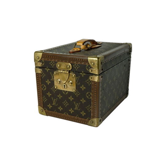 Vintage French Louis Vuitton Monogram Canvas Cosmetic Vanity Trunk Case