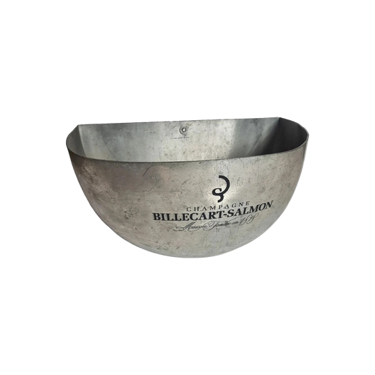 Billecart Salmon French Champagne Bowl in Pewter/Tin, Wedge-Shaped Multi-Bottle, CB 296