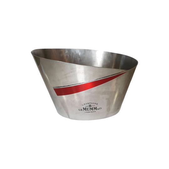 Vintage Mumm French Champagne Bucket Bowl CB 204 – Polished/Chrome Pewter