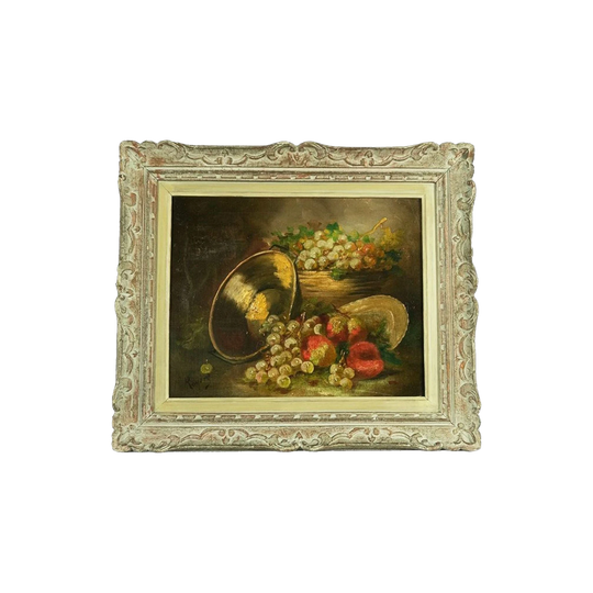 Ferdinand Roybet (1840–1920) Antique French Still Life, Oil on Canvas, Signed, in Period French Washed Frame