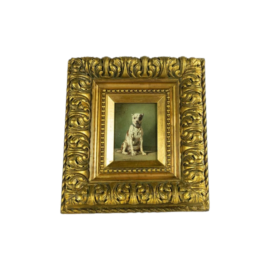 Jean Baptiste Louis Guy (1824–1888), Portrait of a Dog (Possibly Mastiff), Oil on Panel, Signed and Dated, French