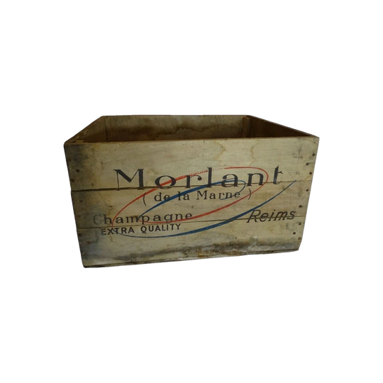 Antique French Timber Champagne Crate by Morlant