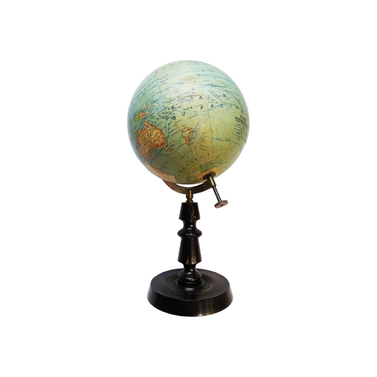 Antique French Terrestrial World Globe by J. Forest, Paris