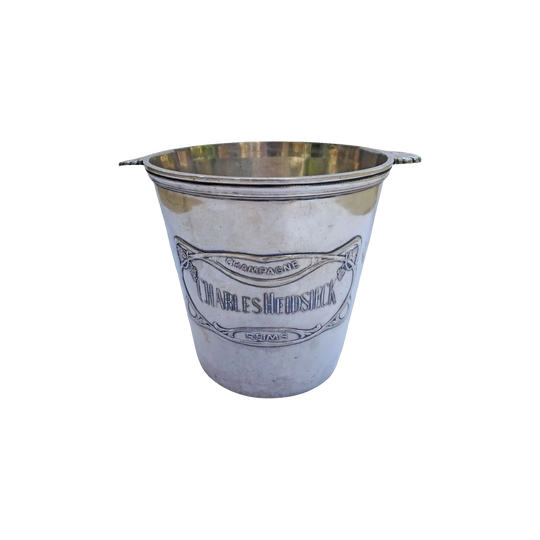 Vintage French Heavy Silver-Plated Champagne Bucket by Charles Heidsieck, CB 285