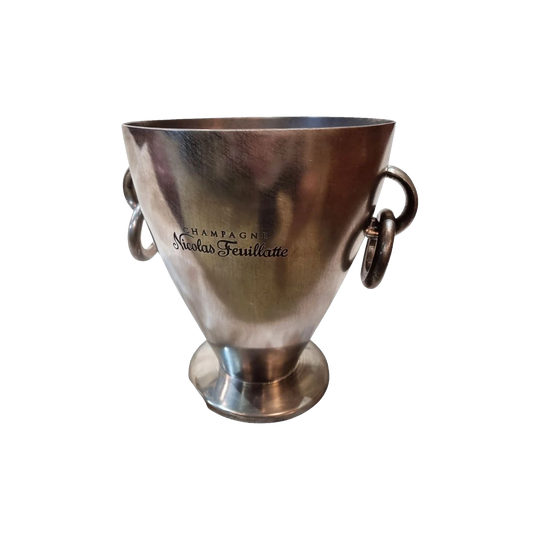 Vintage French Pewter Champagne Bucket by Nicolas Feuillatte, CB 254