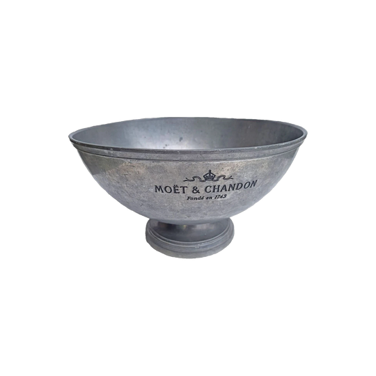 Large Vintage Moët & Chandon French Pewter Champagne Bowl / Ice Bucket