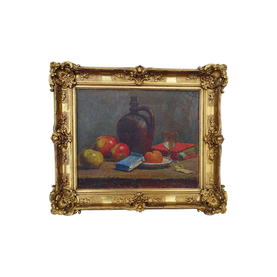 Ludovic Vallee (French, 1864–1939) Impressionist Still Life, Oil on Canvas, Signed