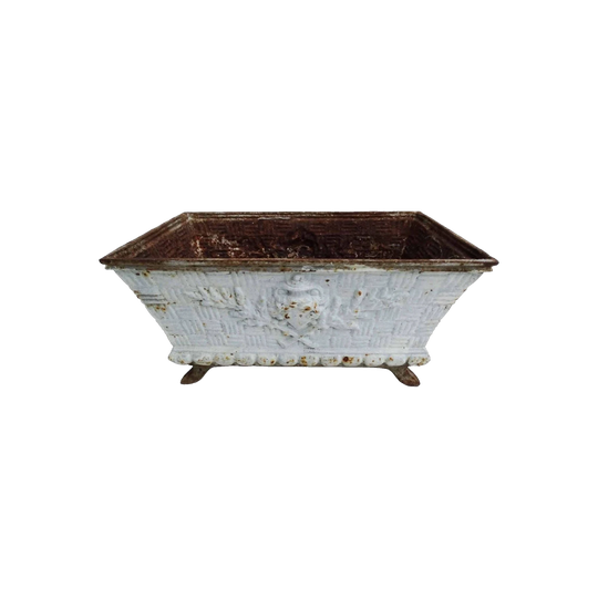 Antique French Cast Iron Garden Jardiniere, 19th Century
