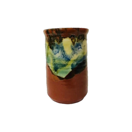 Brown Earthy Tone Glazed Pot / Centre Piece / Flower Vase/ House Warming Gift