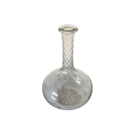 Antique English Cut Glass Decanter Vase