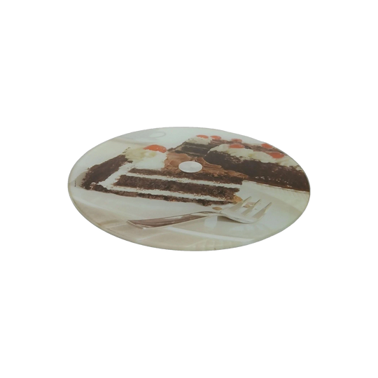 Vintage Rotating Glass Cake stand Plate, Lazy Susan Glass Serving tray