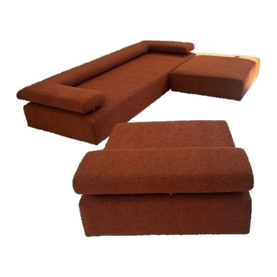 Australian Made Low-Back Block Sofa, 3.5/4-Seater – Made to Order (Warwick Bouclé Shown)