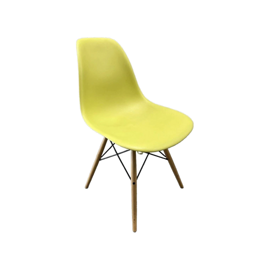Original Eames Moulded Plastic Side Chair Dowel – Mustard