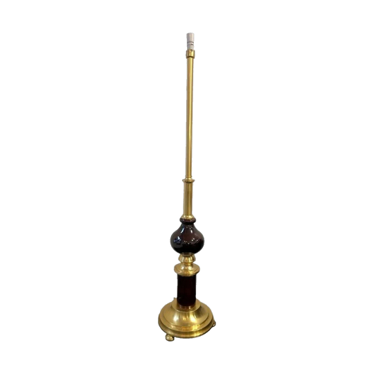Mid Century Modern, Ceramic & Brass Lamp Base