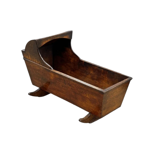 Early 19th Century Georgian English Oak Rocking Cradle, c.1800