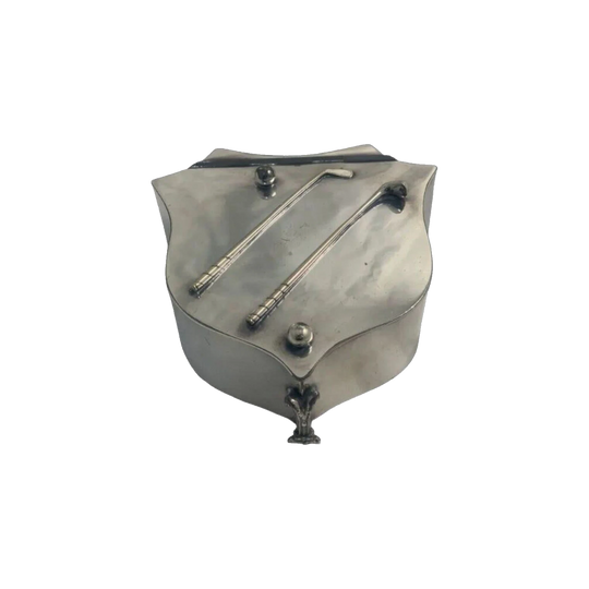 English Silver-Plated Golfing Box, c.1900