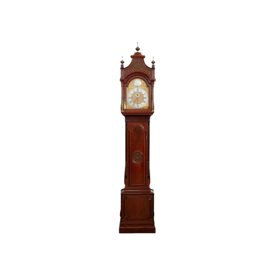 19th-Century Mahogany 8‑Tube Longcase Clock by George Brown, London, c. 1870