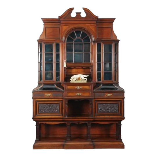 19th Century Walnut Parlour Cabinet, c.1890