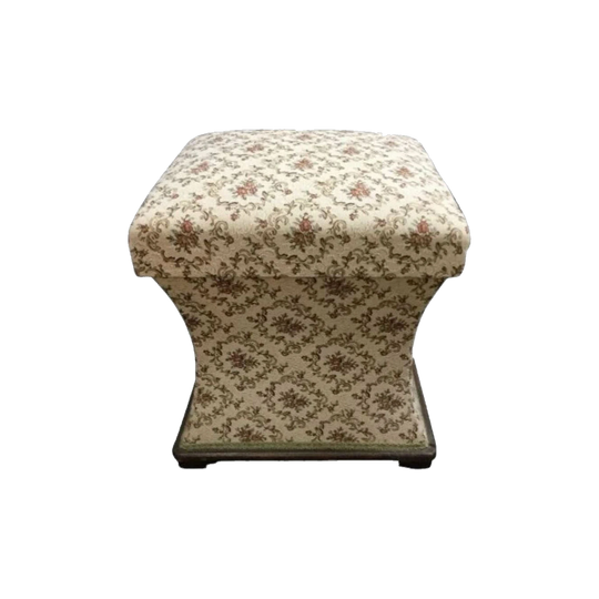 Victorian Floral Upholstered Storage Stool, c.1880