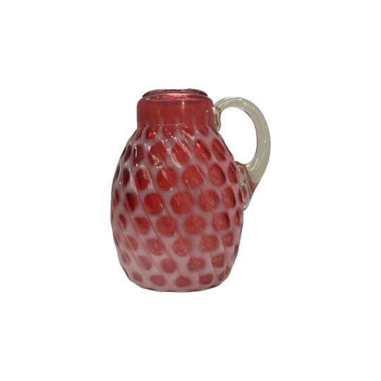 19th-Century Ruby Vaseline Swirl Design Jug, c.1880